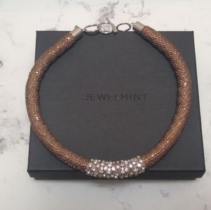 Jewel Mint Mixed Media Choker